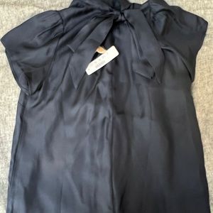 J Crew Silk Bowtie Top